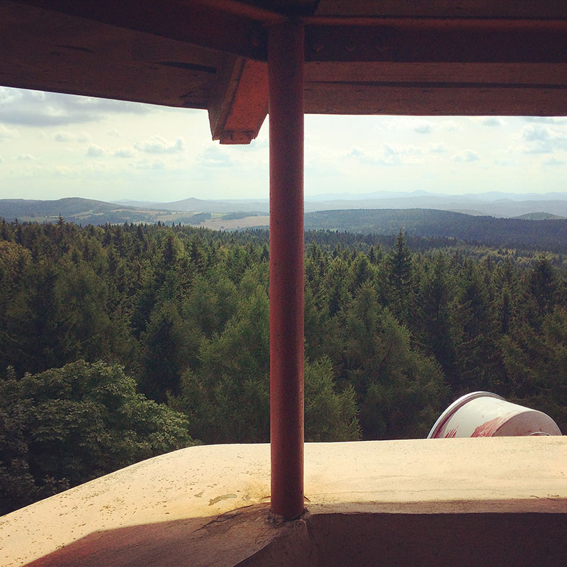 Irgendwo ganz da hinten haben wir vor 5 Tagen unsere Wanderung begonnen. Ein letzter Blick auf die über 90 Kilometer.