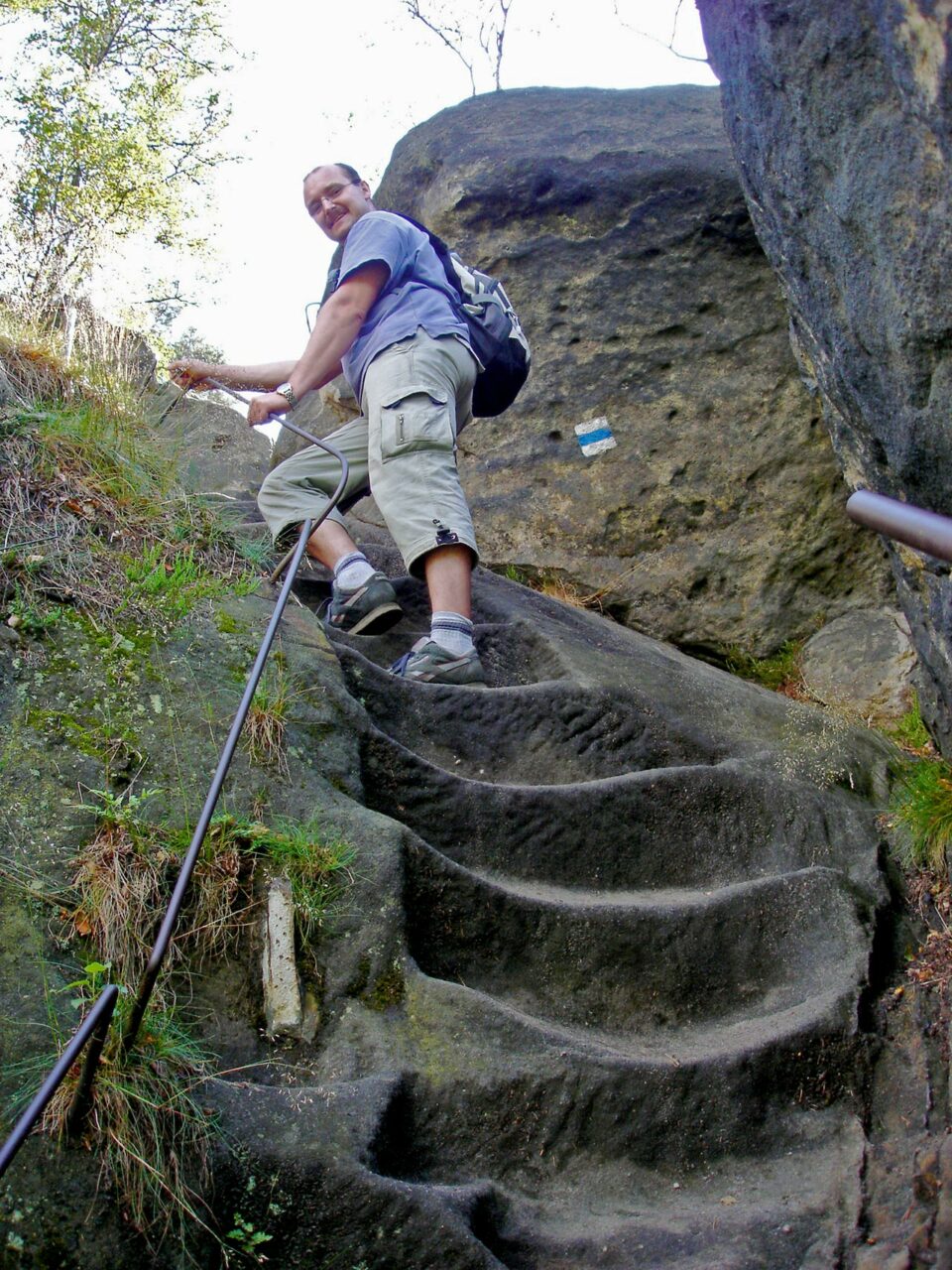 Aufstieg zu den Schrammsteinen