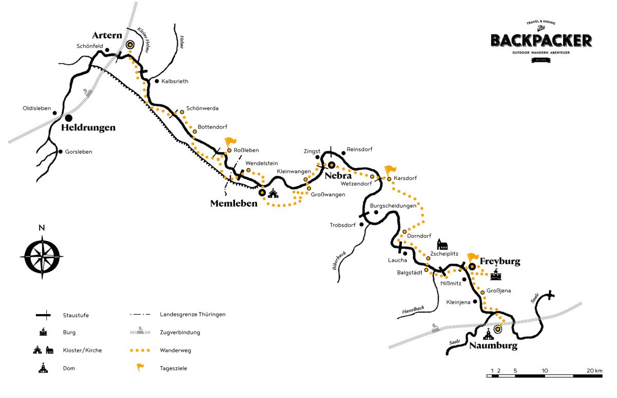 75 Kilometer in vier Tagen – Quer durch das Saale-Unstrut-Triasland. | © 2017 Sven Becker, dotsperinch.eu