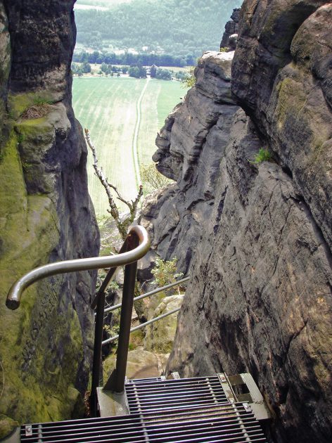 Weg auf den Lilienstein.