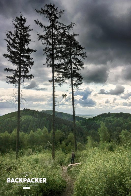 Auch von der Hünenkapelle sieht das Wetter nicht besser aus