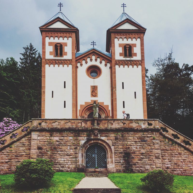Die Gruftkapelle bei Mespelbrunn war leider geschlossen. Da hätte ich gern mal einen Blick riskiert.