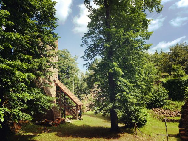 Auf der Burgruine Wildenstein