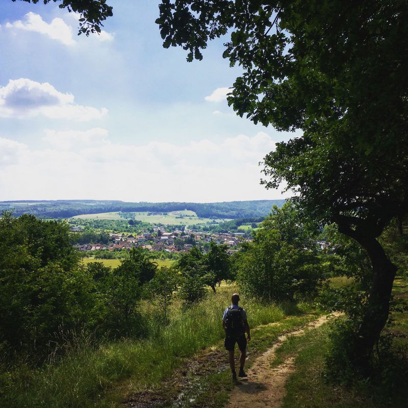 Vom Tal auf die Berge und umgekehrt. Hier im Tal: Eschau.