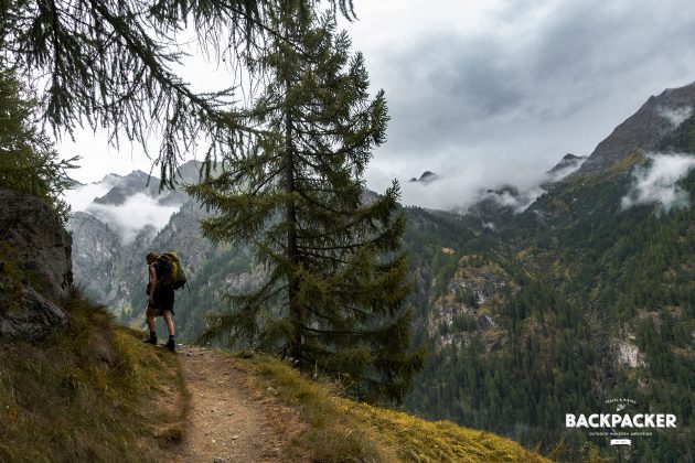 Steinig und steil sind die Wege. Hier hinauf zum Rifugio Alpenzu in knapp 1.800 Meter Höhe gelegen.