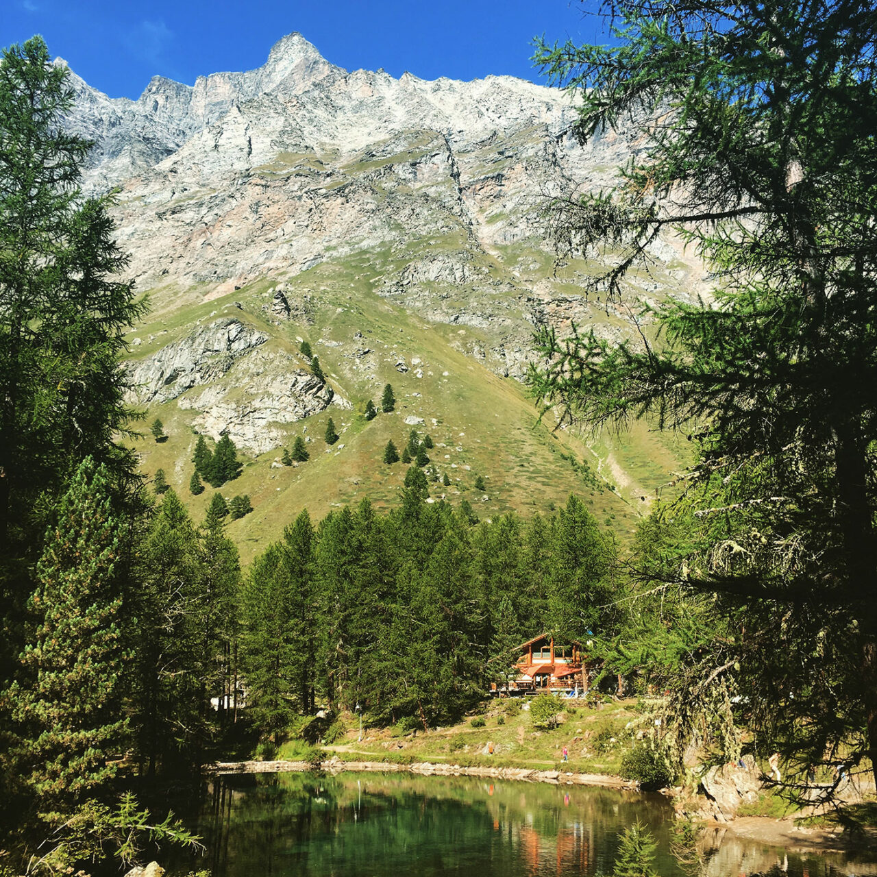 Am Lago Pellaud findet jeder Wanderer seine romantische Ausblicke.