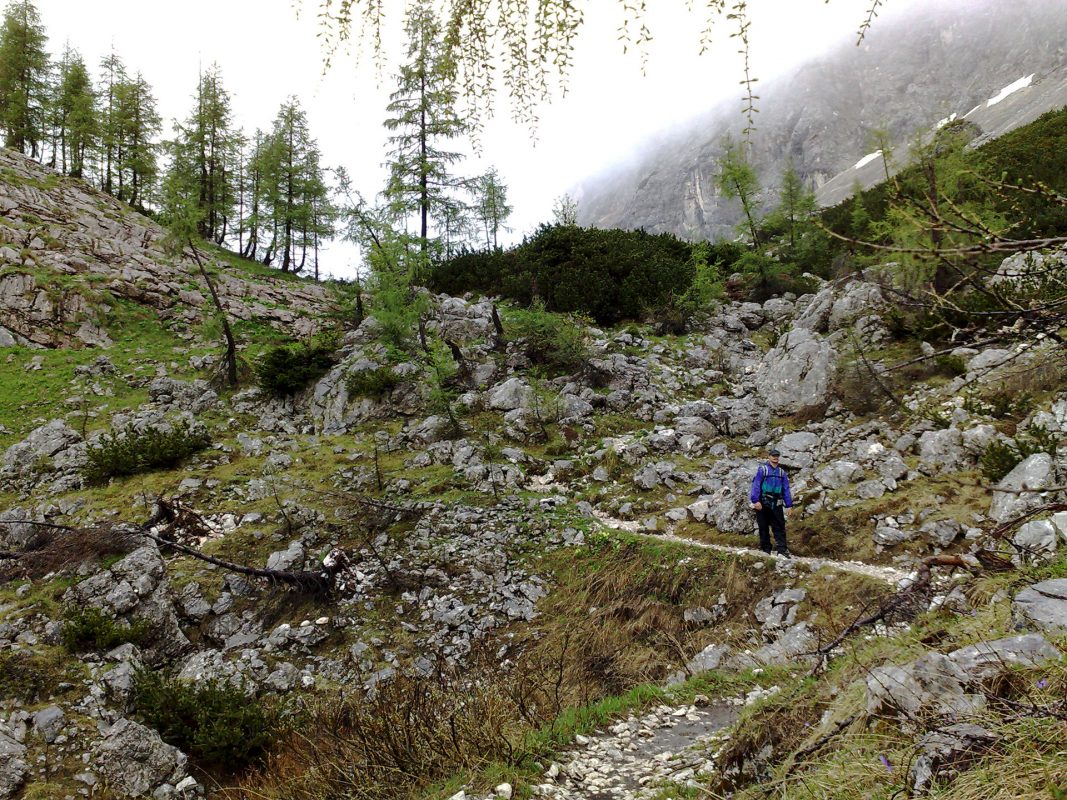 Hans und Hänsel auf dem Weg zum Knusperhäuschen. Naja, wohl eher zurück zur Triglavskih-Hütte.
