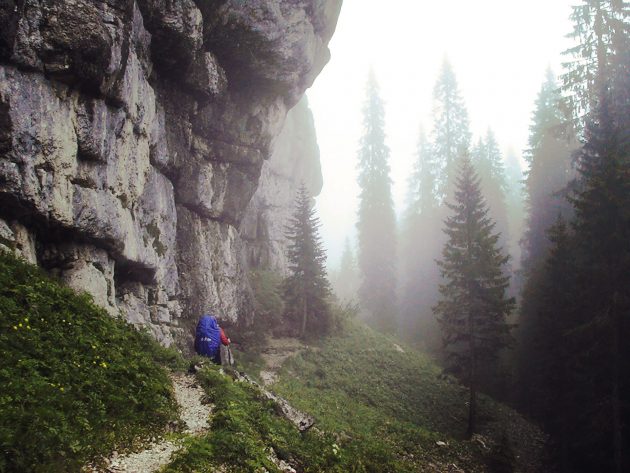 Auf dem Rückweg.