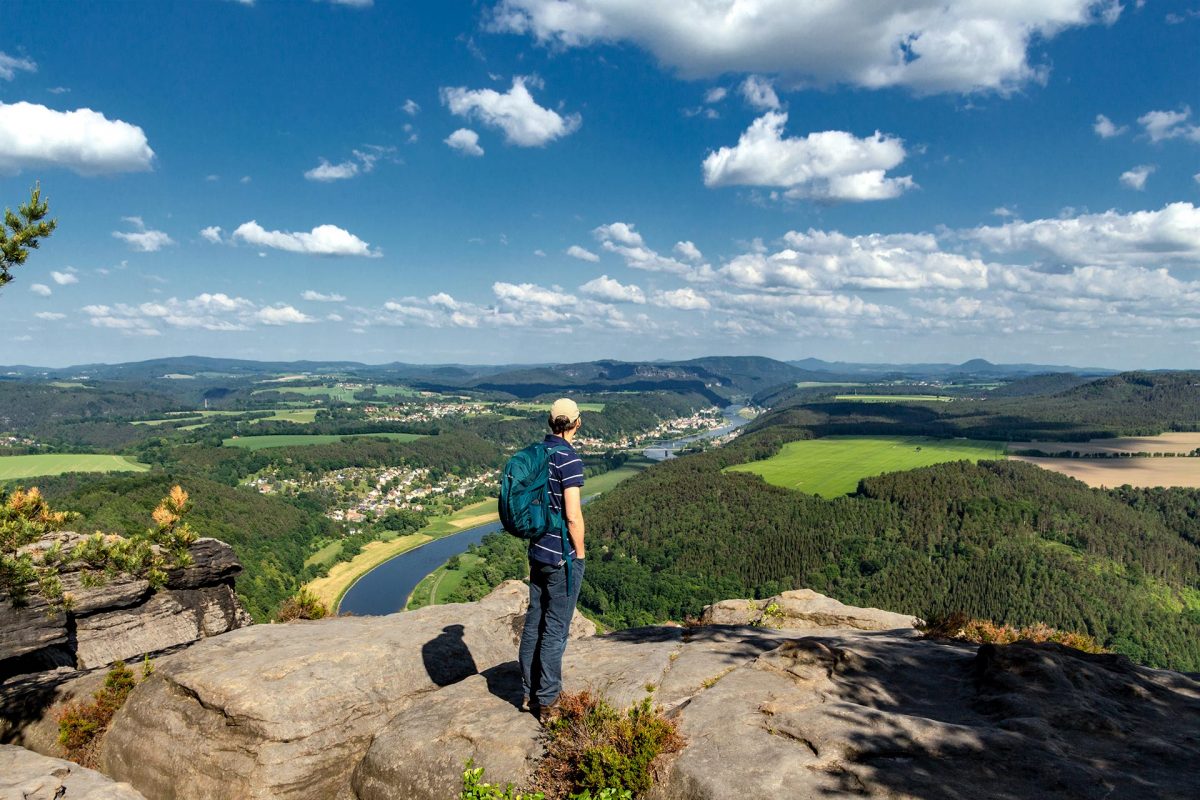 Bad Schandau in Richtung Schrammsteine