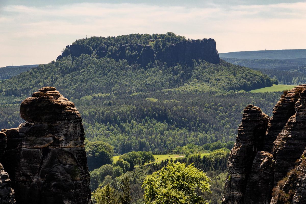 Der Lilienstein wie ein Damen-Sommerhut – exponiert und schön.