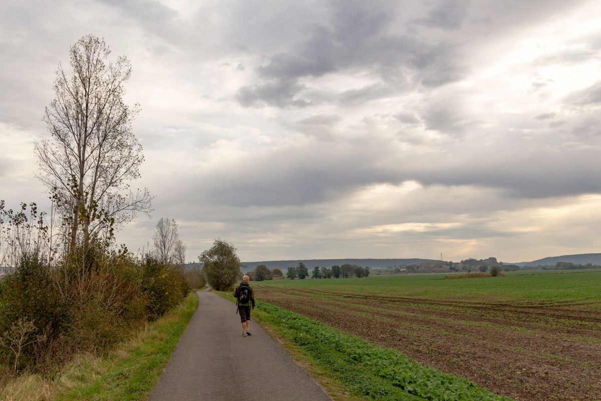 Zu viel Sonne verdirbt nur den Gesamteindruck. Daher wandern wir heute auch bei Wolken und leichten Schauern.