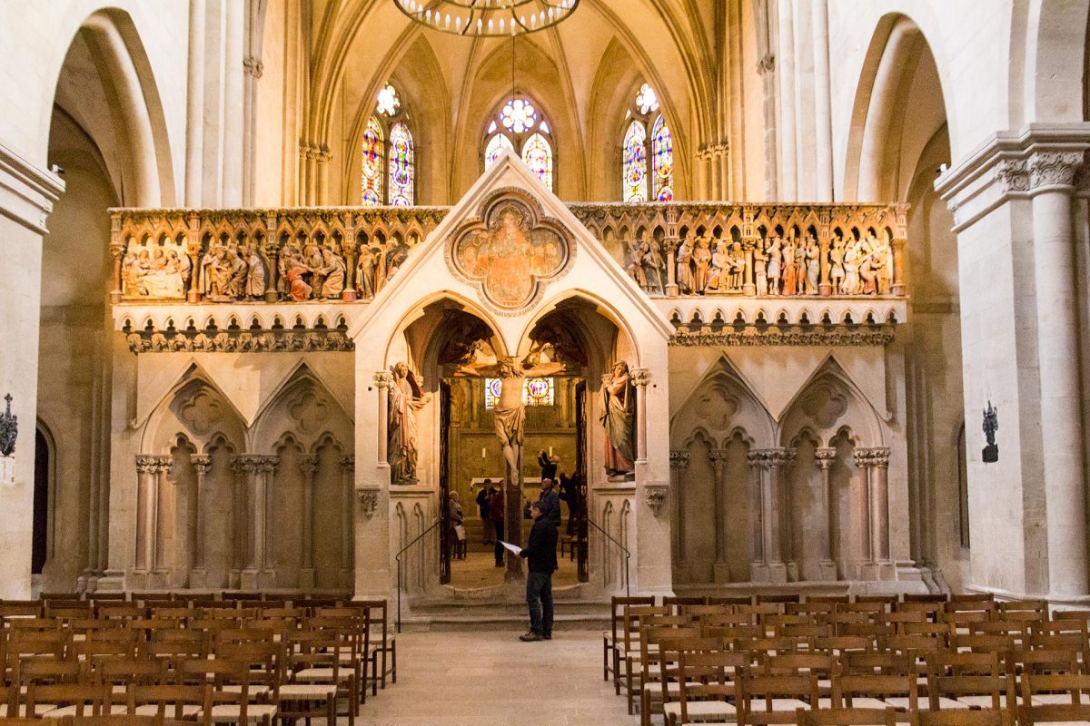 Eines der Prunkstücke des Doms in Naumburg: der Lettner Westchor